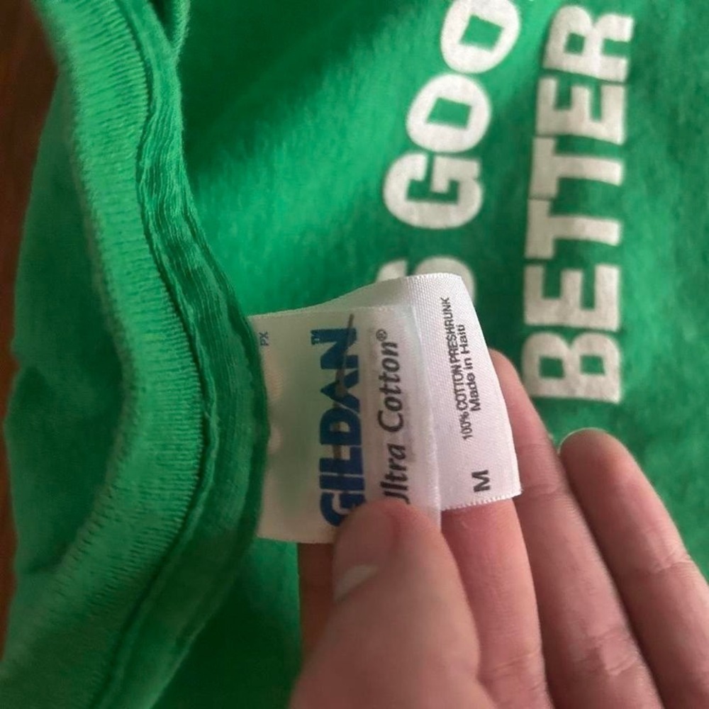 Caffeine is good, beer is better funny tee Size M - Picture 3 of 4
